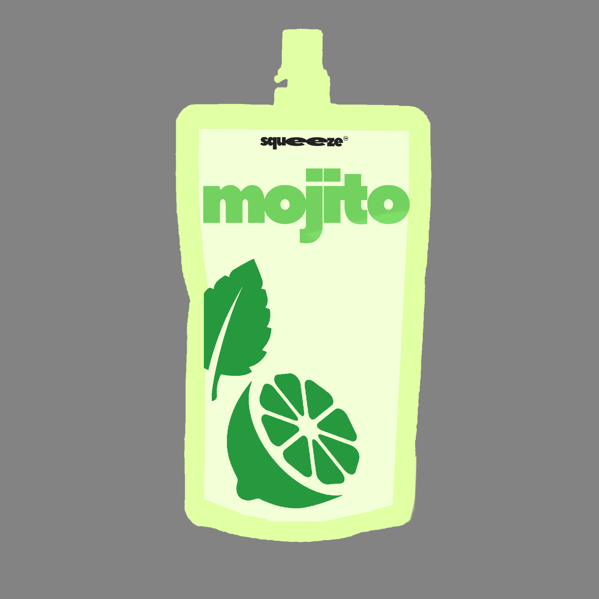 Mojito Squeeze Pouch product design